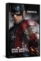 Marvel Cinematic Universe - Captain America - Civil War - Shield Reflection One Sheet-Trends International-Framed Stretched Canvas