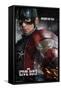 Marvel Cinematic Universe - Captain America - Civil War - Shield Reflection One Sheet-Trends International-Framed Stretched Canvas