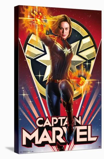 Marvel Cinematic Universe - Captain Marvel - Heroic-Trends International-Stretched Canvas