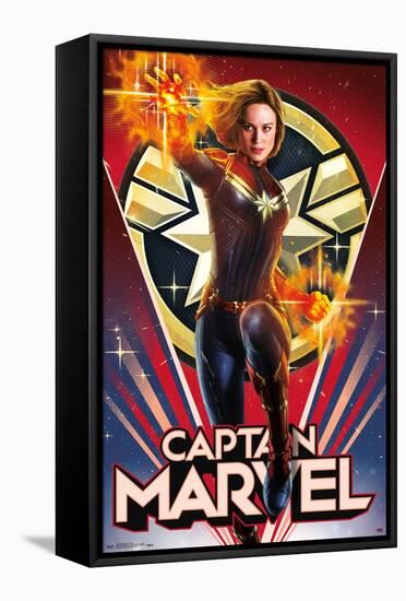 Marvel Cinematic Universe - Captain Marvel - Heroic-Trends International-Framed Stretched Canvas