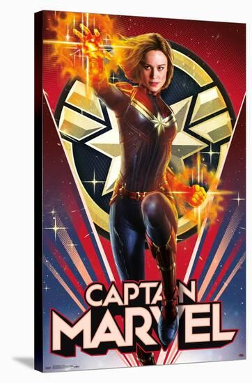 Marvel Cinematic Universe - Captain Marvel - Heroic-Trends International-Stretched Canvas