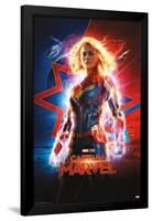 Marvel Cinematic Universe - Captain Marvel - One Sheet-Trends International-Framed Poster