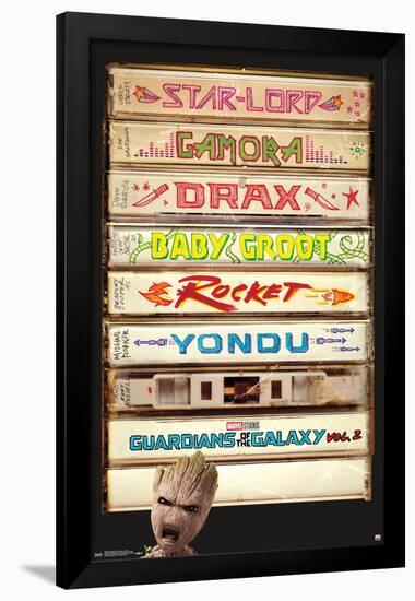 Marvel Cinematic Universe - Guardians of the Galaxy 2 - Tapes-Trends International-Framed Poster