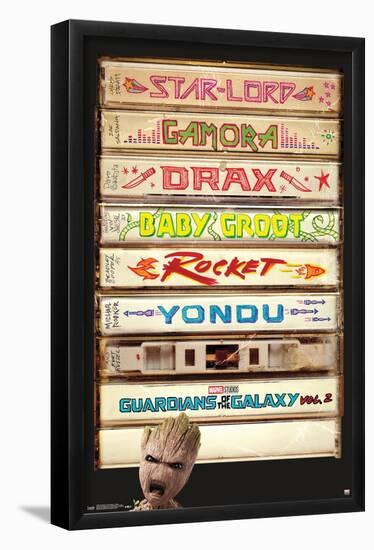 Marvel Cinematic Universe - Guardians of the Galaxy 2 - Tapes-Trends International-Framed Poster