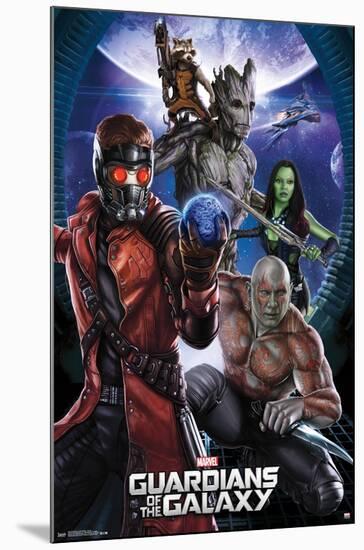 Marvel Cinematic Universe - Guardians of the Galaxy - Group-Trends International-Mounted Poster