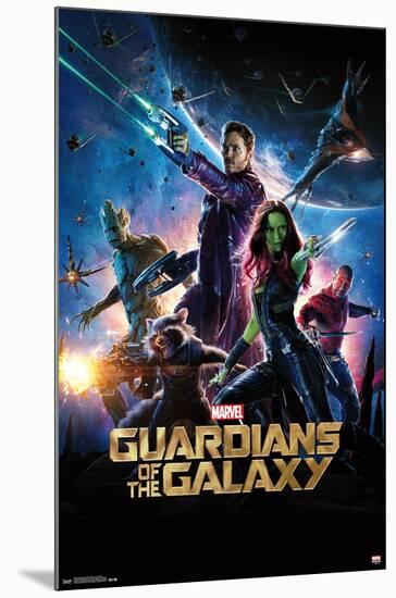Marvel Cinematic Universe - Guardians of the Galaxy - One Sheet-Trends International-Mounted Poster