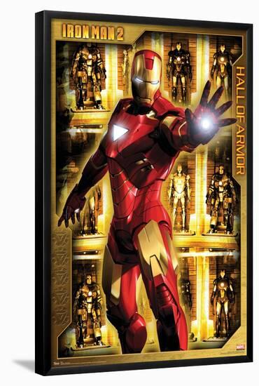 Marvel Cinematic Universe - Iron Man 2 - Hall of Armor-Trends International-Framed Poster