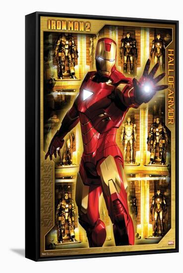 Marvel Cinematic Universe - Iron Man 2 - Hall of Armor-Trends International-Framed Stretched Canvas