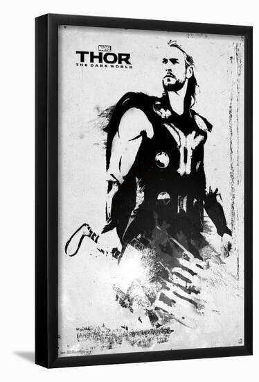 Marvel Cinematic Universe - Thor - The Dark World - Illustrated Stamp-Trends International-Framed Poster