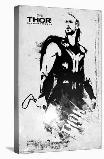 Marvel Cinematic Universe - Thor - The Dark World - Illustrated Stamp-Trends International-Stretched Canvas