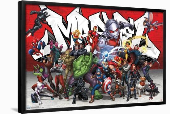 Marvel Comics - Animated Group-Trends International-Framed Poster