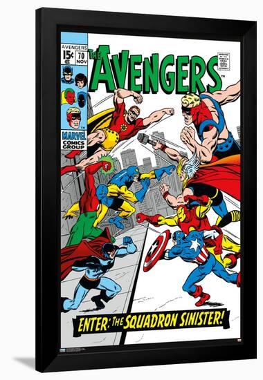 Marvel Comics - Avengers #70-Trends International-Framed Poster