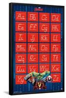 Marvel Comics - Avengers - Alphabet - Write Letters-Trends International-Framed Poster