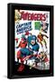 Marvel Comics - Avengers - Captain America - Comic Cover #4-Trends International-Framed Poster