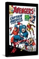 Marvel Comics - Avengers - Captain America - Comic Cover #4-Trends International-Stretched Canvas