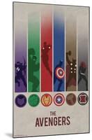 Marvel Comics - Avengers - Minimalist Logo-Trends International-Mounted Poster