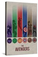 Marvel Comics - Avengers - Minimalist Logo-Trends International-Stretched Canvas