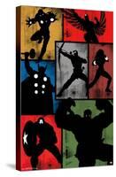 Marvel Comics - Avengers - Simplistic Grid-Trends International-Stretched Canvas