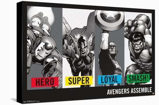 Marvel Comics - Avengers - Traits - Hero - Super - Loyal - Smash!-Trends International-Stretched Canvas