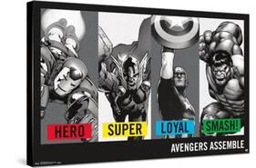 Marvel Comics - Avengers - Traits - Hero - Super - Loyal - Smash!-Trends International-Stretched Canvas