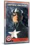 Marvel Comics - Captain America Card-Trends International-Mounted Poster