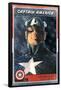 Marvel Comics - Captain America Card-Trends International-Framed Poster