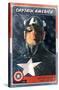 Marvel Comics - Captain America Card-Trends International-Stretched Canvas