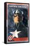 Marvel Comics - Captain America Card-Trends International-Framed Stretched Canvas