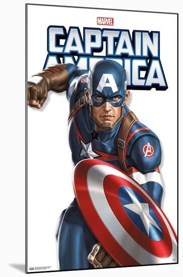 Marvel Comics - Captain America Feature Series-Trends International-Mounted Poster