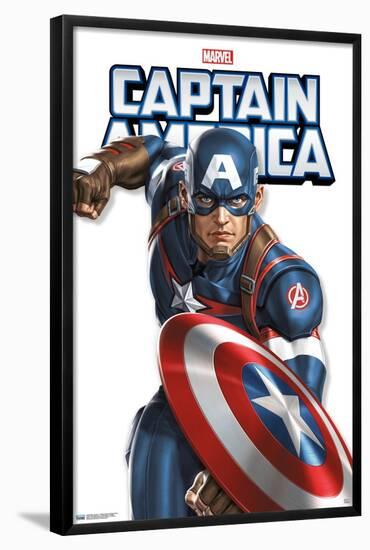 Marvel Comics - Captain America Feature Series-Trends International-Framed Poster