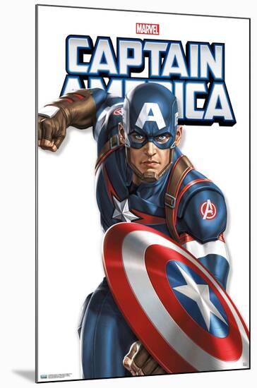 Marvel Comics - Captain America Feature Series-Trends International-Mounted Poster