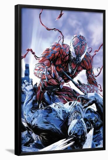 Marvel Comics - Carnage - Battle with Venom-Trends International-Framed Poster