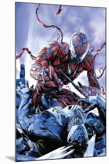 Marvel Comics - Carnage - Battle with Venom-Trends International-Mounted Poster