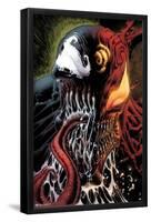 Marvel Comics - Carnage - Face Split with Venom-Trends International-Framed Poster