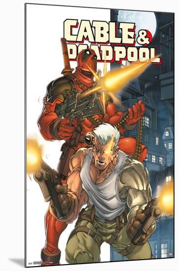 Marvel Comics - Deadpool and Cable-Trends International-Mounted Poster