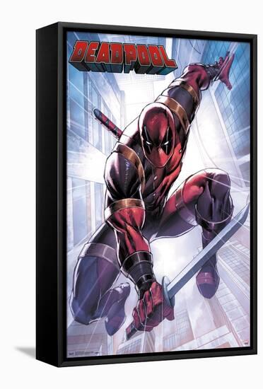 Marvel Comics - Deadpool - Attack-Trends International-Framed Stretched Canvas