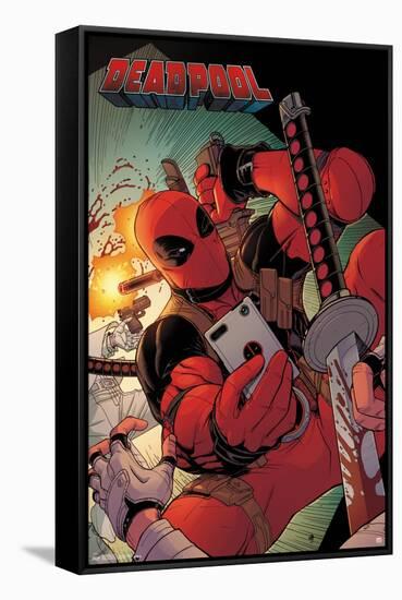 Marvel Comics - Deadpool - Selfie-Trends International-Framed Stretched Canvas