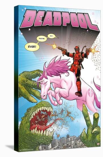 Marvel Comics - Deadpool - Unicorn-Trends International-Stretched Canvas