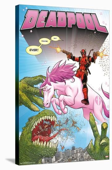 Marvel Comics - Deadpool - Unicorn-Trends International-Stretched Canvas