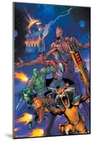 Marvel Comics Guardians of the Galaxy - Group Screaming-Trends International-Mounted Poster