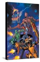 Marvel Comics Guardians of the Galaxy - Group Screaming-Trends International-Stretched Canvas