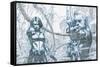 Marvel Comics - Hawkeye and Black Widow - Pencils-Trends International-Framed Stretched Canvas