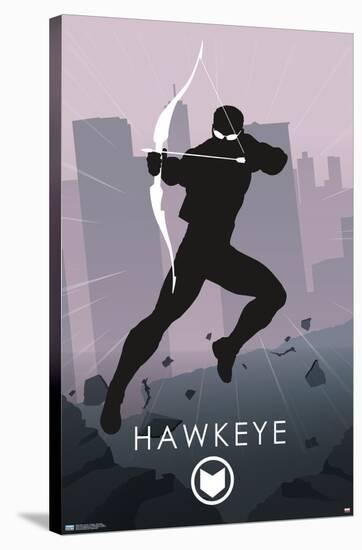 Marvel Comics - Hawkeye - Minimalist-Trends International-Stretched Canvas