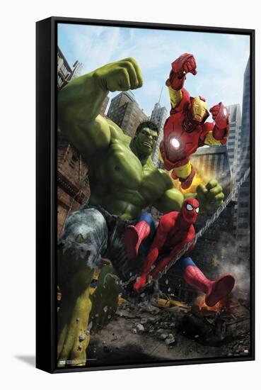 Marvel Comics - Hulk - Marvel Adventures Iron Man Special Edition #1-Trends International-Framed Stretched Canvas