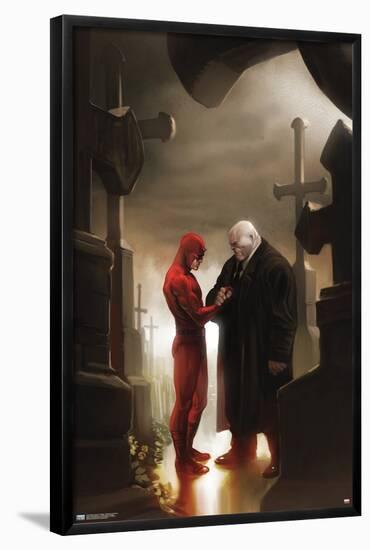 Marvel Comics - Kingpin - Daredevil in Cemetery-Trends International-Framed Poster