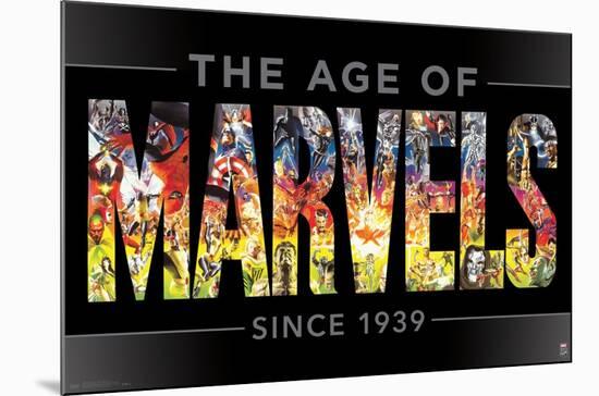 Marvel Comics - Marvel 80th Anniversary - Age of Marvels-Trends International-Mounted Poster