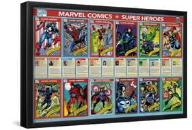 Marvel Comics - Marvel 80th Anniversary - Cards-Trends International-Framed Poster