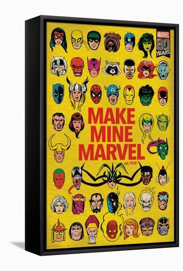 Marvel Comics - Marvel 80th Anniversary - Group-Trends International-Framed Stretched Canvas