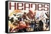 Marvel Comics - Marvel 80th Anniversary - Heroes-Trends International-Framed Stretched Canvas