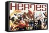 Marvel Comics - Marvel 80th Anniversary - Heroes-Trends International-Framed Stretched Canvas